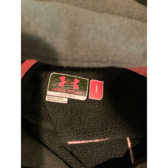 Under Armour Dark Green Camo Logo Semi-Fitted Hooded Sweatshirt, Size Large - Picture 6 of 6